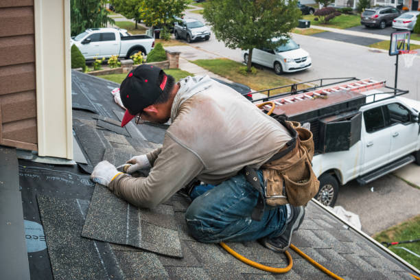 Professional Emergency Roof Repair technician working in Carmichaels, PA